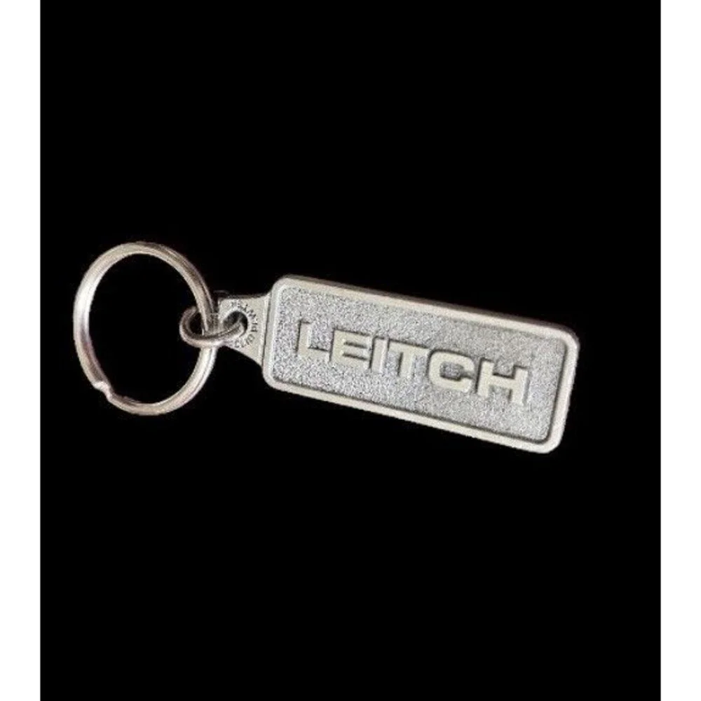 Vintage Leitch Tech 6800 Plus Solid Fine Pewter Keychain Retro Tech Broadcast TV